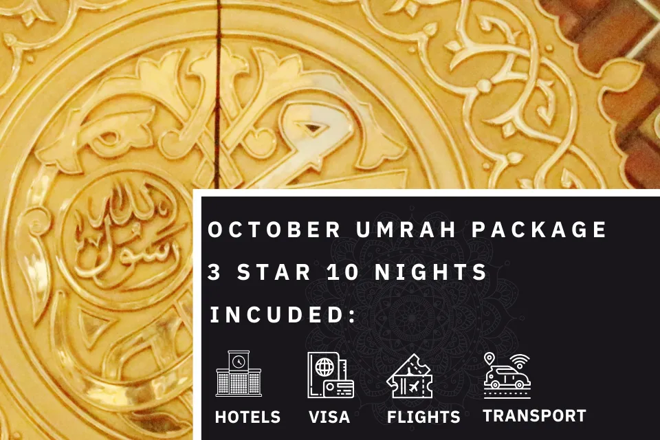 10 Nights 3 Star October Umrah Package