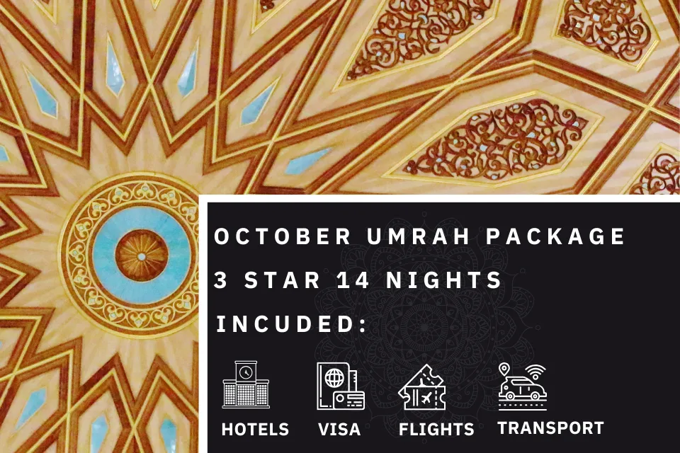 14 Nights 3 Star October Umrah Package