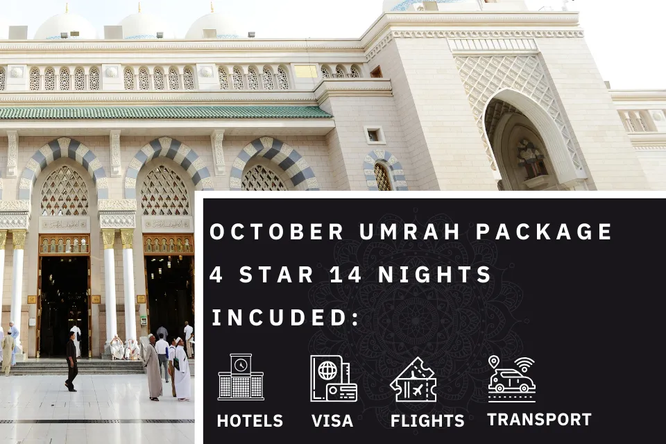 14 Nights 4 Star October Umrah Package