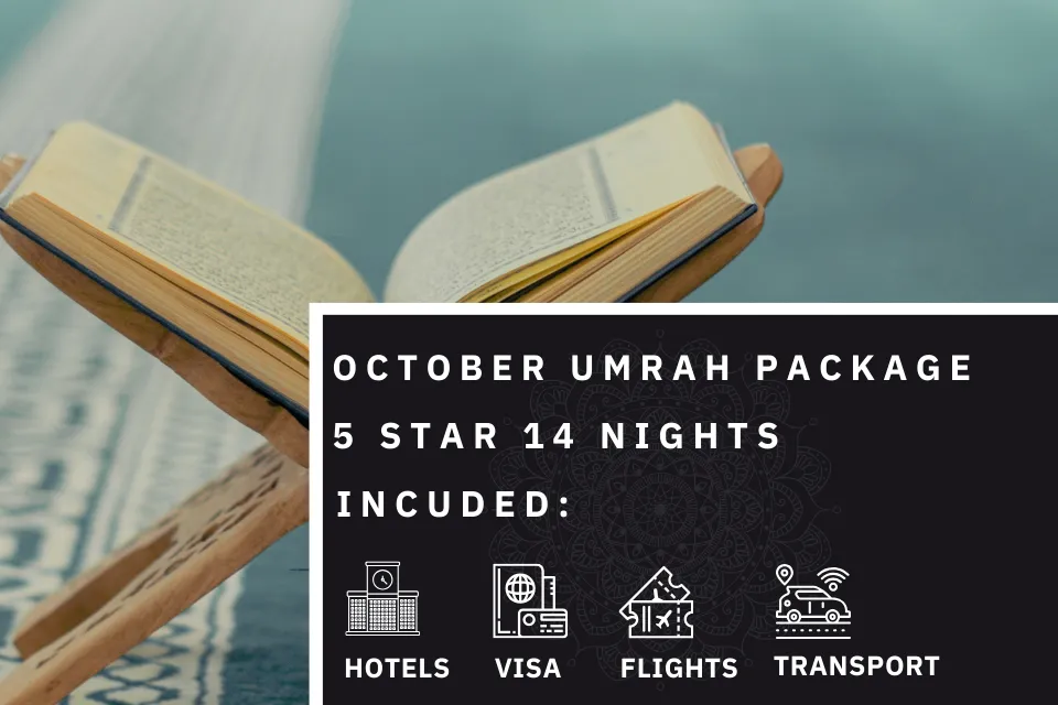 14 Nights 5 Star October Umrah Package