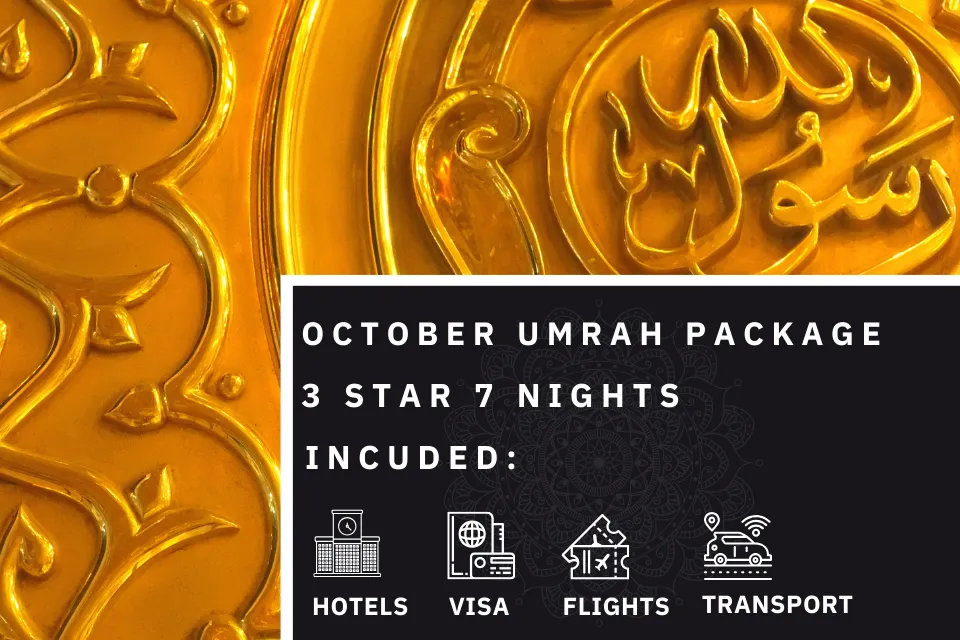 7 Nights 3 Star October Umrah Package