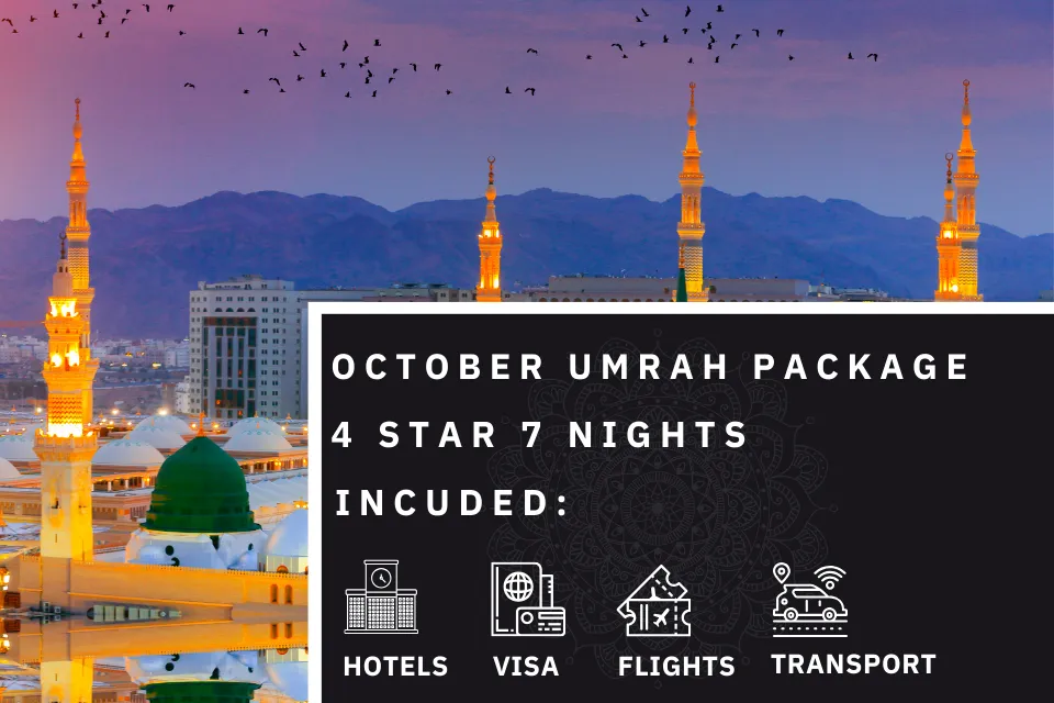 7 Nights 4 Star October Umrah Package